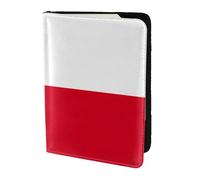Porte-passeport en cuir de vache imprimé drapeau de la République tchèque, étui de passeport, étui de carte de voyage pour homme et femme, protecteur de documents, noir, One Size
