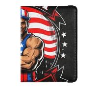 Porte-passeport en cuir pour femme - 4 juillet - Jour de l'Indépendance - Land of Free - Pour voyage - Pour les documents de voyage - Organisateur de documents de voyage - Étui de protection léger