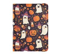 Porte-passeport en cuir pour Halloween, citrouilles, étoiles, sorcières, hublot effrayant, pour voyage, famille, grande capacité, porte-monnaie et cartes pour homme, accessoires indispensables pour