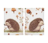Porte-passeport en cuir pour passeport - Porte-carte - Sceaux sur glace - Portefeuille de voyage pour les voyages d'affaires, cadeaux de voyage, Nature Lovely Hedgehog Lovers, 20.3x13.8cm