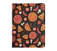 Porte-passeport en cuir pour pizzas et saucisses - Anti-vol - Pour homme