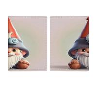 Porte-passeport en cuir PU ultra fin pour passeport - Organiseur compact de qualité supérieure pour passeport international américain - Pour homme et femme