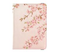 Porte-passeport en cuir rose cerise floral feuilles Sweet Home Spring pour voyage sécurisé caché argent et cartes pour homme organisateur de voyage