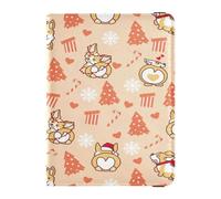 Porte-passeport en cuir synthétique imperméable pour homme et femme - Organiseur de documents de famille - Accessoires essentiels de voyage - Motif chiens mignons, multicolore, 1 size, Décontracté