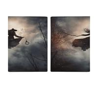 Porte-passeport en forme de sorcière ultra fin en cuir synthétique pour documents de voyage compact de qualité supérieure pour passeport international américain pour homme et femme