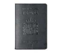 Porte-Passeport Espagnol Support de Document Cowhide Retro Carte de Carte de Portefeuille Portefeuille Passeport Book Book Protège-passeports