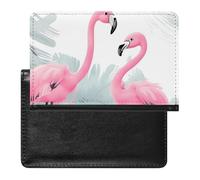Porte-passeport et carte de vaccin - Étui de passeport - Étui de passeport - Étui de passeport - Portefeuille de voyage international - Flamant rose - 5,8 x 3,9 x 0,4 cm, Love Flamingo, 5.8 × 3.9 ×