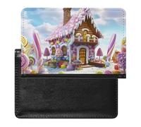 Porte-passeport et carte de vaccin - Étui de passeport - Housse de passeport - Protège-passeport - Portefeuille de voyage international - Candy House - 14 x 9 x 1 cm, Candy House, 5.8 × 3.9 × 0.4