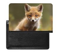 Porte-passeport et carte de vaccin mignon bébé renard étui passeport étui passeport couvertures passeport livre protection passeport portefeuille passeport portefeuille voyage international mignon