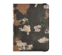 Porte-passeport et carte de vaccin militaire en cuir camouflage - Organiseur de documents de voyage - Pour homme et femme - Étanche