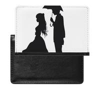 Porte-passeport et carte de vaccin pour les amoureux de l'anime, étui de passeport, étui de passeport, étui de passeport, protection passeport, portefeuille de voyage international, silhouette des