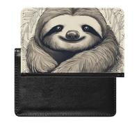 Porte-passeport et vaccin - Porte-passeport - Porte-passeport - Porte-passeport - Portefeuille de voyage international - Paresseux mon esprit animal - 5,8, Paresseux Mon Spirit., 5.8 × 3.9 × 0.4