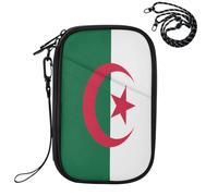 Porte-passeport étanche pour voyage Drapeau national de l'Algérie