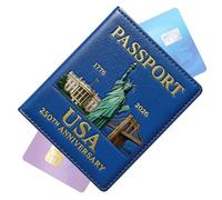 Porte-passeport - Étui pour passeport | Portefeuille de voyage | Porte-documents résistant aux rayures | Housses de protection pour billets, cartes, espèces, stylo, clés, étanche, b, 12x10cm/4.72x3.94