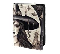 Porte-passeport Magic Witchcraft avec impression bohème - Essentiels de voyage, cartes et passeports - Porte-cartes et passeports - Taille adaptée à tous les passeports standard