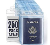 Porte-passeport MIFFLIN extra large en plastique sans fermeture éclair pour carte d’identité 250 4x6
