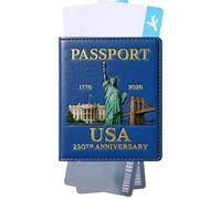 Porte-passeport, portefeuille de documents résistant aux rayures pour hommes femmes, couverture de protection compacte avec du matériel robuste, protection des passeports pour les amis de la famille