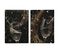 Porte-passeport pour deux verres de champagne, étui de protection pour carte d'identité avec fente pour passeport, portefeuille de voyage, couverture de documents pour homme et femme