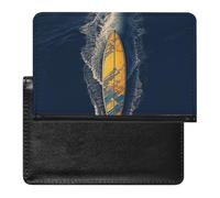 Porte-passeport pour passeport de voyage pour homme et femme avec blocage RFID, accessoire de voyage, Planche de surf., Taille unique
