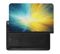 Porte-passeport pour passeport de voyage pour homme et femme avec blocage RFID pour deux pagodes, La lumière passe à travers, Taille unique