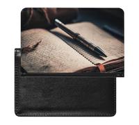 Porte-passeport pour passeport de voyage pour homme et femme avec blocage RFID pour deux pagodes, Notes prises, Taille unique