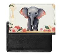 Porte-passeport pour passeport de voyage pour homme et femme - Blocage RFID - Accessoire de voyage, Éléphant porte-bonheur., Taille unique