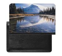 Porte-passeport pour passeport de voyage pour homme et femme - Blocage RFID - Accessoire de voyage, Vue magnifique à Banff, Taille unique