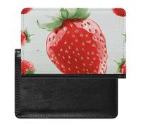 Porte-passeport pour passeport de voyage pour homme et femme - Blocage RFID - Attrape-rêves amérindien - Accessoires de voyage, Fraise adorable, Taille unique