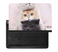 Porte-passeport pour passeport de voyage pour homme et femme - Blocage RFID - Canard en caoutchouc jaune avec lunettes de soleil - Accessoires de voyage, chats, Taille unique