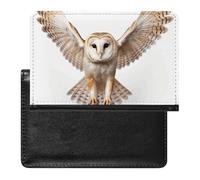 Porte-passeport pour passeport de voyage pour homme et femme - Blocage RFID - Canard en caoutchouc jaune avec lunettes de soleil - Accessoires de voyage, Chouette effraie, Taille unique