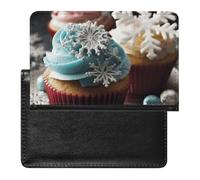 Porte-passeport pour passeport de voyage pour homme et femme, blocage RFID, cupcakes et flocons de neige, accessoires de voyage, Cupcakes et flocons de neige, Taille unique
