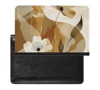 Porte-passeport pour passeport de voyage pour homme et femme - Blocage RFID - Hibou sur arbre - Accessoires de voyage, Formes abstraites marron, Taille unique