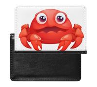Porte-passeport pour passeport de voyage pour homme et femme - Blocage RFID - Joli étui de passeport en forme de crabe rouge - Accessoires de voyage, Crabe rouge mignon, Taille unique