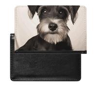 Porte-passeport pour passeport de voyage pour homme et femme - Blocage RFID - Joli singe - Accessoires de voyage, Schnauzer mignon, Taille unique