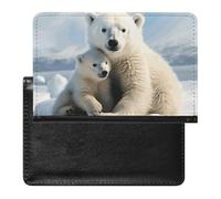 Porte-passeport pour passeport de voyage pour homme et femme - Blocage RFID - Joli singe - Accessoires de voyage, Joli ours polaire., Taille unique