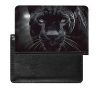 Porte-passeport pour passeport de voyage pour homme et femme - Bloque RFID - Accessoire de voyage, Panthère animale., Taille unique