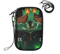 Porte-passeport pour voyage pour femme The Hermit Tarot Card Grim