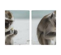 Porte-passeport singe au sol, étui de protection pour carte d'identité, étui de passeport avec fente pour passeport, portefeuille de voyage, couverture de documents pour homme et femme