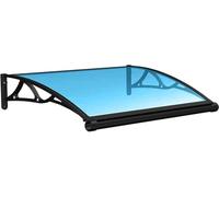 Porte-Patio Fenêtre Auvent Copie 100x120cm, Polycarbote Couverture Avant-Toit Copie, UV Pluie Neige Protection Solaire Feuille Creuse, Fenêtre Auvent Porte Copie Extérieur, C, 100x100cm