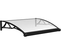Porte-Patio Fenêtre Auvent Copie 100x120cm, Polycarbote Couverture Avant-Toit Copie, UV Pluie Neige Protection Solaire Feuille Creuse, Fenêtre Auvent Porte Copie Extérieur, A, 100x250cm