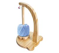Porte-pelotes - Porte-Fils au Crochet, Outil de Rotatif en Bois | Distributeur de Fil Support magnétique pour Tricot, Double Fil au Crochet en Bois Massif, fusi antis