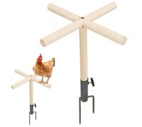 Porte-perchoir pour poules Jouet de perroquet en bois Perroquet Persier pour poussins de cour Prise en métal Grand perchoir à oiseaux Jouet de divertissement pour perroquet