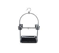 Porte-perroquet en acier inoxydable pour perroquets de petite et moyenne taille, cage à oiseaux en peau de tigre, cage à oiseaux avec châssis de tasse de nourriture pour perruches, canaris, perchoirs