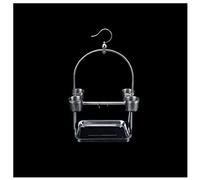 Porte-perroquet en acier inoxydable pour perroquets de petite et moyenne taille, cage à oiseaux en peau de tigre, cage à oiseaux avec châssis de tasse de nourriture pour perruches, canaris, perchoirs