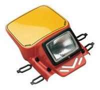 Porte-phare complet enduro blanc cross enduro MX vintage en plastique Cemoto