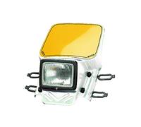 Porte-phare enduro complet blanc Mx vintage plastique couleur blanc