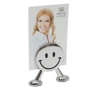 Porte-photo DEKNUDT argenté avec smiley (Lot de 6)
