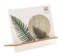 Porte-photo DEKNUDT plexi 10x15 avec support bois naturel