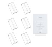 Porte Photo Support Carte de Visite Présentoir Carte Postale Idéal pour Mariages Bureaux et Fêtes Dimensions 10x3x1 2cm/3.9x1.18x0 .47inches Accessoire Pratique pour Menu et Nom de Table 6pcs