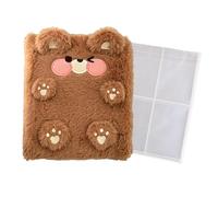 Porte-photocards | A6 Décoration portable en peluche et adorable, livre porte-autocollants, pour pour le Nouvel An, comme souvenir pour grands-parents, grossesse, croissance, maison et